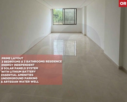 FULLY EQUIPPED/Ground-Floor Residence For Sale in DAWHET EL HOSS,ALEY/دوحة الحص/with Solar System/REF#OR141371 !