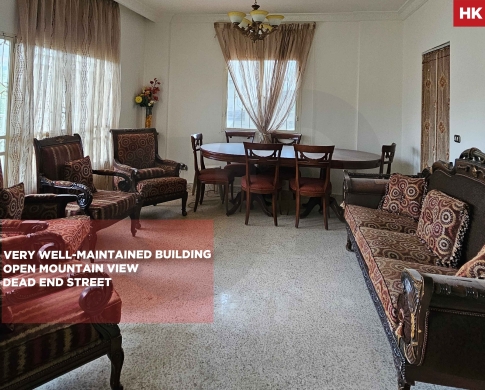 Open Mountain View/Well-Maintained Building/Dead end street/Quiet Neighborhood/RWAYSET SAWFAR,ALEY/رويسات صوفر/REF#HK141365 !