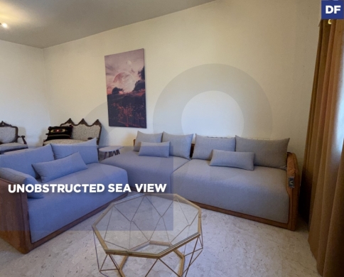 Fully furnished Apartment for rent/Unobstructed sea view/MAZRAAT YACHOUH-METN/مزرعة يشوه/REF#DF141353