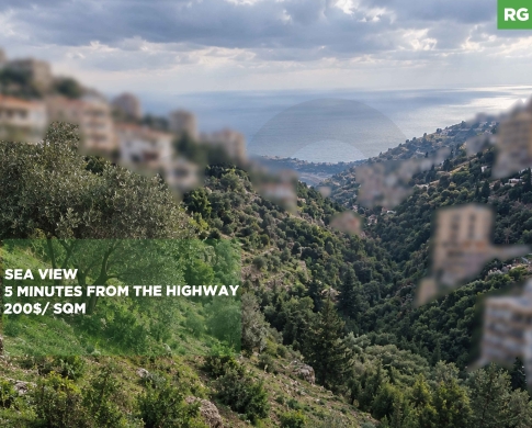 LAND/prime location with stunning mountain and sea views/BLAT,JBEIL/بلاط/REF#RG141414 !
