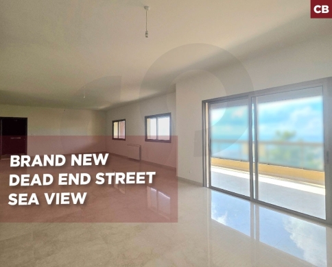 Brand new/4th floor/modern building/Stunning Sea View/kfar hbab,keserouan/كفرحباب/REF#CB141442