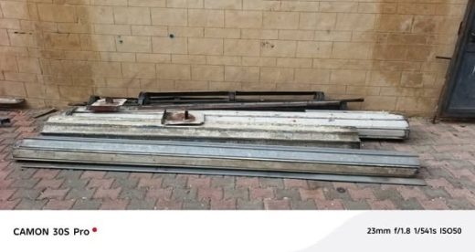Thick iron sliding garage doors
