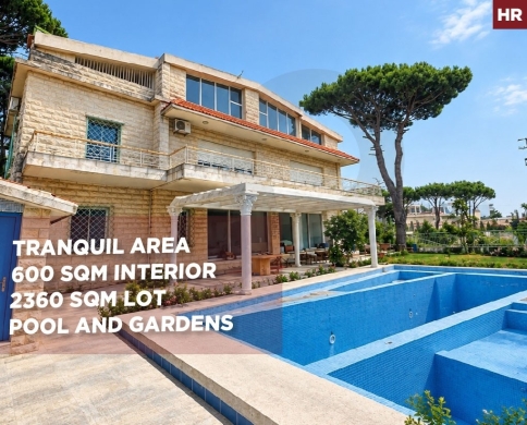 Classic Villa/ Spacious Exterior /Open View/Dhour El Ebadieh.ALEY/ضهور العبادية/REF#HR141514