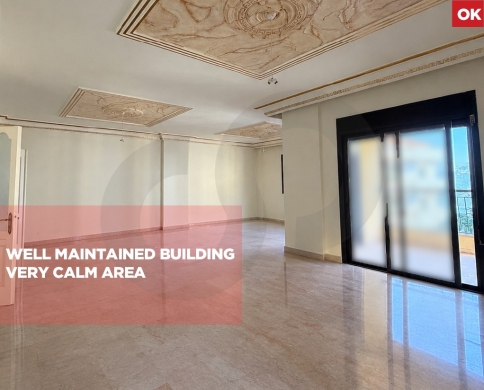 Spacious Apartment for sale/Well maintained building/Very Calm Area/BAALECHMAY-BAABDA/بعلشمي/REF#OK141507