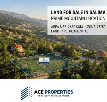 أرض للبيع في صليما بمساحة 2680m² | Land for Sale in Salima