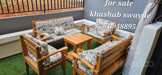 طقم جلسة خارجية خشب سويدي فاخر للبيع | High Quality Swedish Wood Outdoor Furniture Set