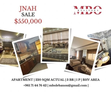 Furnished Family Apartment in Jnah BHV Area
