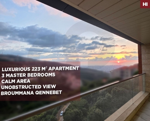 highly prestigious building/ultra-luxurious/panoramic view/Broummana,METN/برمانا/REF#HI141540