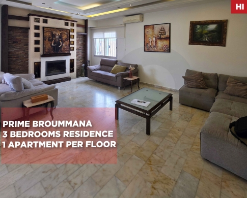 EXCLUSIVE RESIDENCE/MOUNTAIN VIEWS/PRIME BROUMMANA,METN/برمانا/REF#HI141539 !
