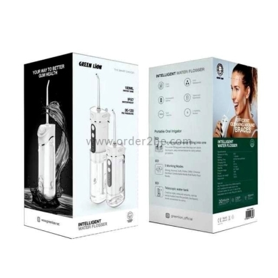 جهاز تنظيف الأسنان المائي النقّال | Green Lion Portable Oral Irrigator