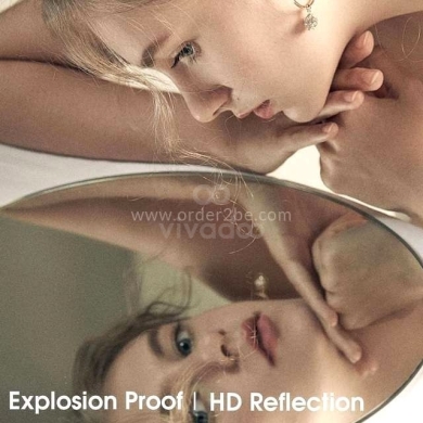 مرآة مخملية بتصميم عصري غير منتظم | Elegant Irregular Velvet Mirror — 5