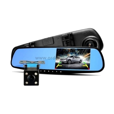 كاميرا سيارة خلفية مرآة تسجيل 2.8 بوصة مع رؤية ليلية | Rear View Car Camera 2.8"