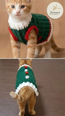 كنزة الكريسماس للحيوانات الأليفة | Christmas Pet Elf Sweater