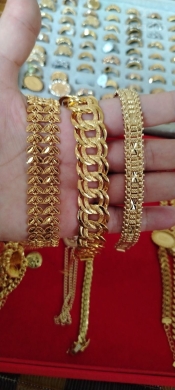سوار وبلاك ذهب برازيلي مطلي فاخر | Brazilian Gold Plated Bracelet & Jewelry — 4