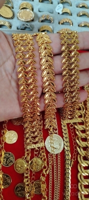 سوار وبلاك ذهب برازيلي مطلي فاخر | Brazilian Gold Plated Bracelet & Jewelry — 6