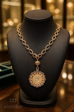مجلس ومجموعة إكسسوارات ذهب برازيلي فاخر | Brazilian Gold Plated Jewelry Set — 2
