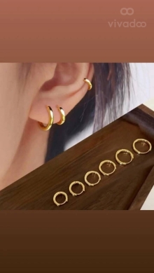 مجلس ومجموعة إكسسوارات ذهب برازيلي فاخر | Brazilian Gold Plated Jewelry Set — 6
