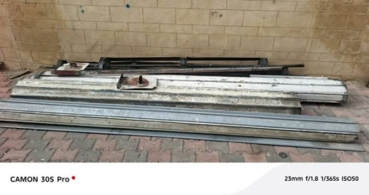 Thick Iron Sliding Doors with Rails — 2
