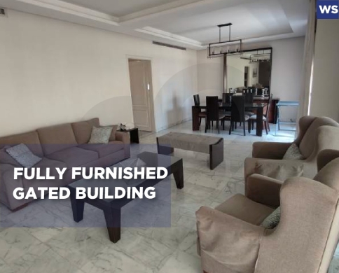 Fully Furnished apartment for rent/Gated building/AIN EL TINEH- BEIRUT/عين التينه/REF#WS141619