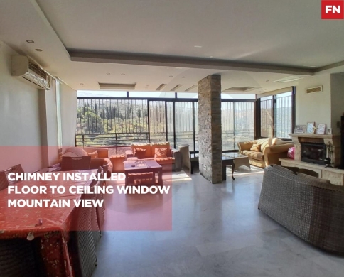 ‎A well-maintained Apartment for Sale/Easy access/Mountain View/WADI CHAHROUR-ALEY/وادي شحرور/REF#FN141608