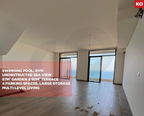 Luxury Apartment for sale/Unobstructed Sea View/DAWHET EL HOSS-ALEY/دوحة الحص/REF#KO141599