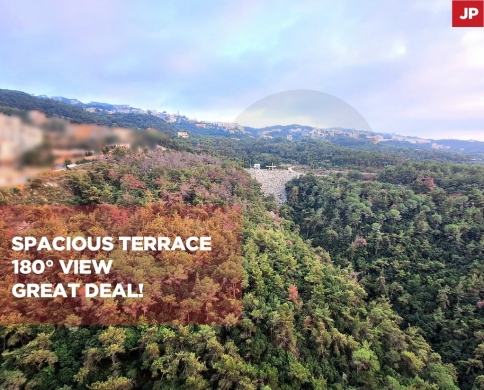 Apartment for Sale/Calm area/Sea and mountain View/QENNABET BROUMMANA-METN/قنابة برمانا/REF#JP141596