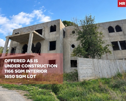 Spacious Under Construction Villa for Sale/Open View/CHBANIYEH-BAABDA/شبانيه/REF#HR141582