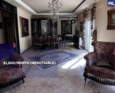 Furnished apartment for rent/Close to the highway and all essential amenities/DAM WA FAREZ-TRIPOLI/ضم و فرز/REF#ML141575