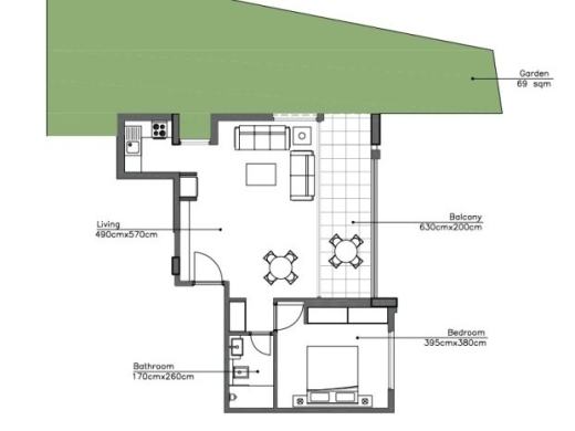 Under-Construction! 1-Bedroom Apartment with Garden For Sale in Kfar Aabida — 6