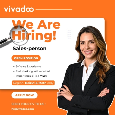 Salesperson Wanted — Beirut & Metn