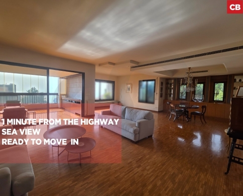Apartment for sale/1 minute from the highway/Sea view/KFARHBAB-KESEROUAN/كفرحباب/REF#CB141623
