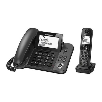 Panasonic KX-TGF310 Corded and Cordless Phone Set — 2
