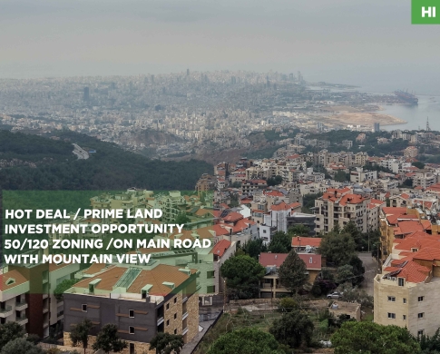 PRIME LAND/ Qennabet Broummana,METN/قنابة برمانا/high-end residential project/REF#HI141650 !