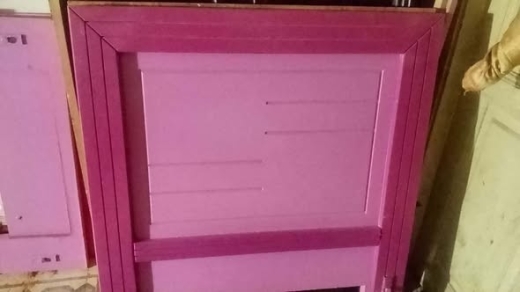 Girls bedroom set with bunk beds and wardrobe — 4