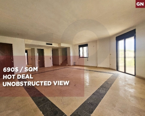 spacious duplex/ living space/Unobstructed view/ Ain Saadeh,METN/عين سعادة/REF#GN141725