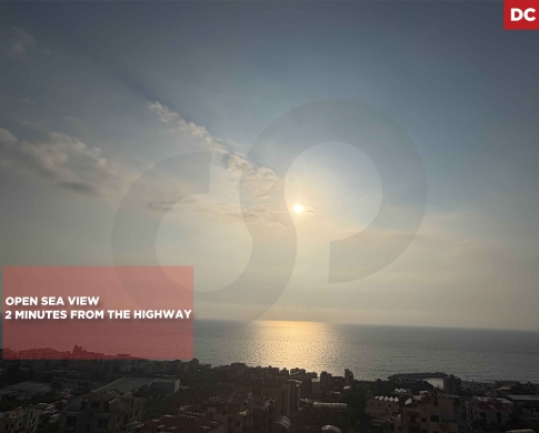 SEA VIEW APARTMENT IN BOUAR,KESEROUAN/البوار/ONLY 2 MINUTES FROM THE HIGHWAY/REF#DC141690 !