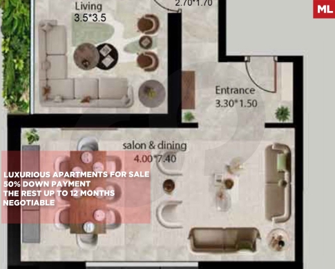 Under Construction/190 sqm/Flexible Payment Plan/dam wa farz,Tripoli, /الضم والفرز/REF#ML141708 !