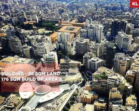 STANDALONE BUILDING FOR SALE/2 FLOORS/2 ENTRANCES/PRIME MAIN ROAD LOCATION/ACHRAFIEH,BEIRUT/اشرفيه/REF#KL141700 !