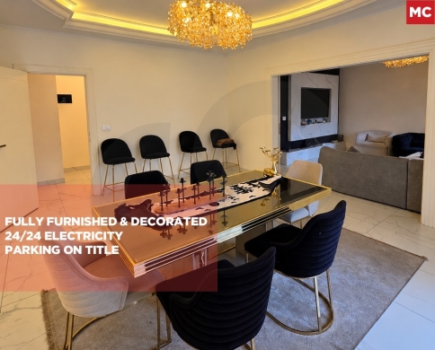 Spacious Apartment for sale/Fully Furnished And Decorated/TALAAT YAZBEK-BEIRUT/طلعت يزبك/REF#MC141689