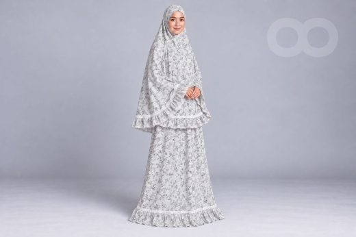 ثوب صلاة نسائي قطن بوبلين فاخر | Women's Cotton Poplin Prayer Dress — 4