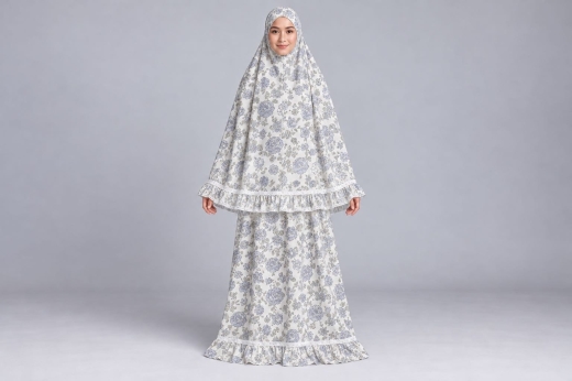 ثوب صلاة نسائي قطن بوبلين فاخر | Women's Cotton Poplin Prayer Dress — 5