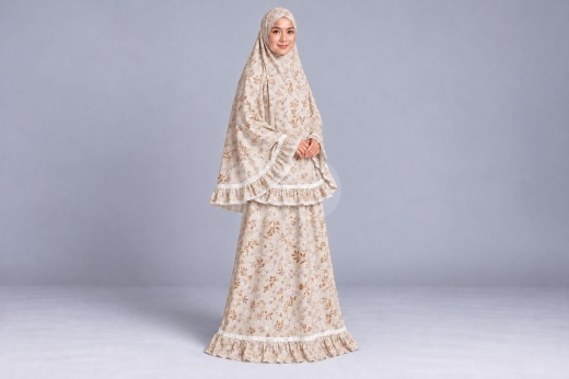 ثوب صلاة نسائي قطن بوبلين فاخر | Women's Cotton Poplin Prayer Dress — 3