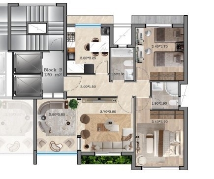 Under-Construction Project! 2-Bedroom Apartment For Sale in Sin El-Fil — 3