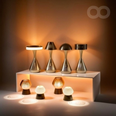 Conical Table Lamp in Stylish Bronze with Dimmable Brightness — 4