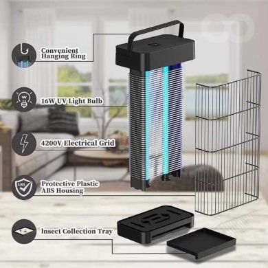 Electric Mosquito Killer Bug Zapper, Fly Lamp for Indoor/Outdoor — 3