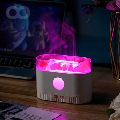 Salt Lamp Aroma Diffuser with Aromatherapy Mist & LED Lights