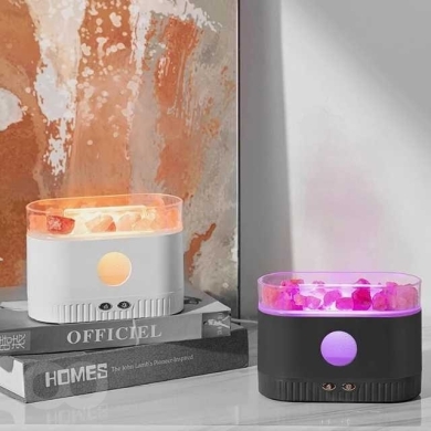 Salt Lamp Aroma Diffuser with Aromatherapy Mist & LED Lights — 8