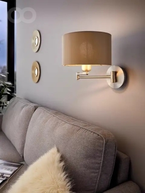 EGLO Textile Wall Lamp – Adjustable Bedroom Lighting for Reading — 2