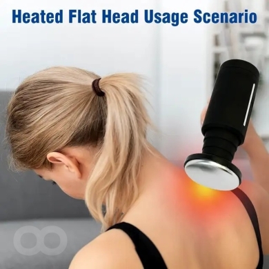 Mini Percussion Massage Gun – Hot & Cold Therapy, 13cm Portable Deep Tissue Relief — 3