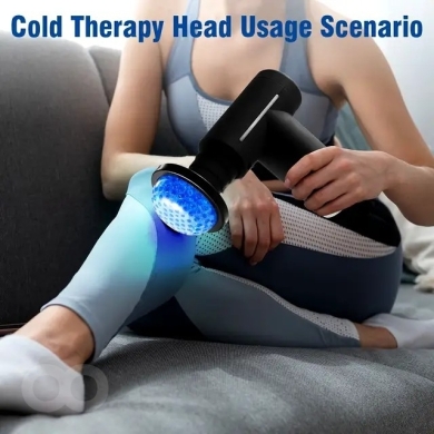 Mini Percussion Massage Gun – Hot & Cold Therapy, 13cm Portable Deep Tissue Relief — 4